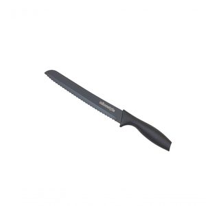 Faca Para Pão Inox Antiaderente Preto 8” Mimo Style Ac21051