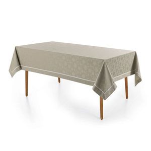 Toalha De Mesa Retangular 12 Lugares Antoni Cinza/branco