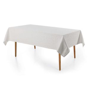 Toalha De Mesa Retangular 8 Lugares Delicata Branco