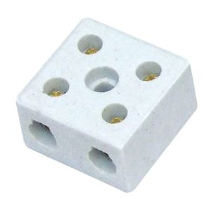 Conector De Porcelana Tripolar 10mm C/2 Un Foxlux