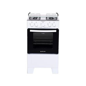 Fogão De Piso Atlas 4 Bocas Coliseum Plus Mesa Inox Branco Bivolt