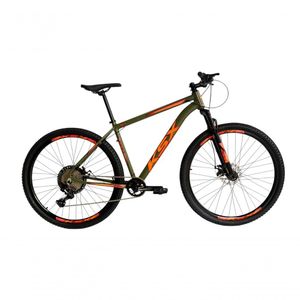 Bicicleta Aro 29 Ksx Sd7 12v Garfo Com Trava K7 11/50 Freios Hidráulicos Kit 1x12 - Verde/laranja Tam. 17