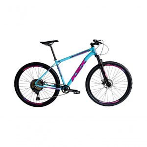 Bicicleta Aro 29 Ksx Sd7 12v Garfo Com Trava K7 11/50 Freios Hidráulicos Kit 1x12 - Azul/rosa Tam. 21
