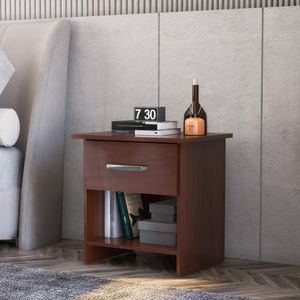 Mesa De Cabeceira Ditália 1 Gaveta DM-127 Tabaco