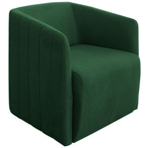 Poltrona De Sala/escritório Base Giratória Blue Linho Verde