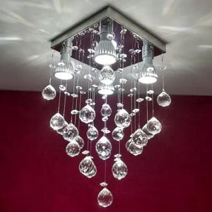 Lustre Para Sala, Quarto, Cozinha, Corredor Em Cristal K9 Base 20x20 40cm