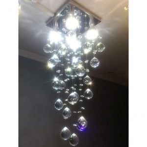 Lustre Para Sala, Quarto, Hall, Em Cristal K9 Base 20x20 40cm