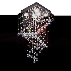 Lustre Para Sala, Quarto, Sala De Jantar, Corredor, Hall Em Cristal Base 38x38 100cm