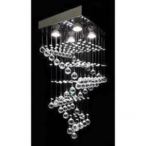 Lustre Para Sala, Corredor, Quarto, Sala De Jantar Em Cristal K9 Base 38x38 90cm