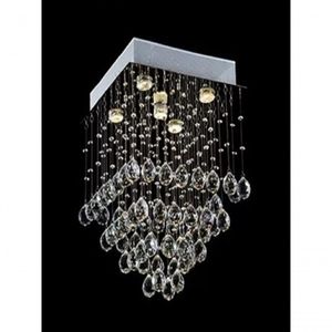Lustre Para Sala, Quarto, Hall, Sala De Jantar, Cozinha Em Cristal K9 Base 38x38 30cm