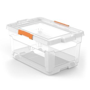 Caixa Organizadora Tramontina Com Tampa 92555011 60l Transparente
