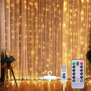 Cortina De Led Decoração Festa Com Controle Remoto - Bivolt