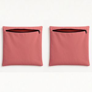 Kit 2 Capas De Almofada Decorativa 42cm Sala Quarto Balaqui Rosa