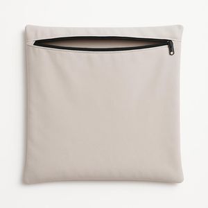 Almofada Capa 42cm Suede Macia Decorativa Sala E Escritório Bege