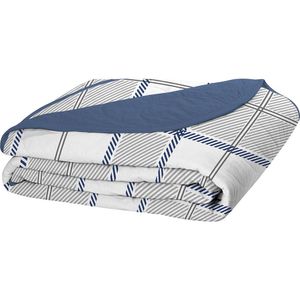 Cobre Leito Tecebem Solteiro Malha 100% Algodão Estampado Em Matelasse Adam 170 X 240cm Mediterrâneo