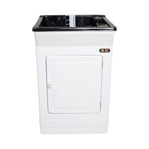 Tanque De Lavar Roupa Fiberblu Madrid 40 Litros Granitado Preto