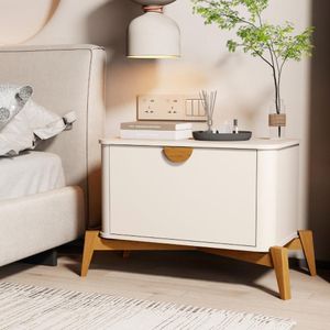 Mesa De Cabeceira Adamantina Off White