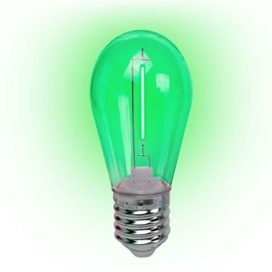 Lâmpada Led Filamento Verde 1w E-27 127v 4 Peças Foxlux