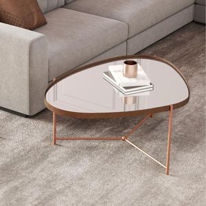 Mesa De Centro Charlotte Castanho Bronze