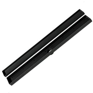 Ralo Oculto Linear De Embutir 5x50 Para Porcelanato Preto