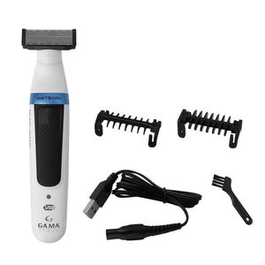 Aparador De Pelos Gama G Blade Gcx623 Com Carregamento Usb Branco E Azul Bivolt