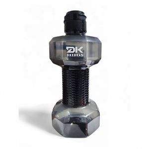 Garrafa De água Academia Halter Dk Dkebras Fitness 1,5l Preto