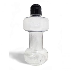 Garrafa De água Academia Halter Dk Dkebras Fitness 1,5l Branco