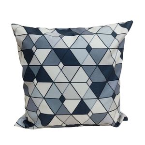Capa Para Almofada Estampada Veludo 45x45cm Urbano Az1