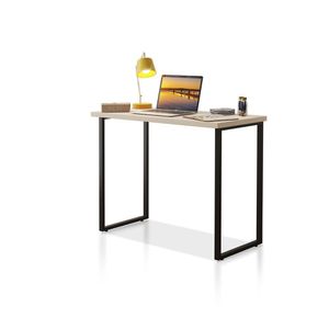 Escrivaninha Officee 0,76 Klm Móveis Preto Com Off White