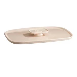 Tampa Para Travessa Emile Henry Ovenware Em Cerâmica 36x23 Areia
