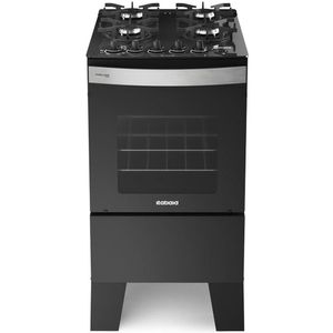 Fogao de Piso Itatiaia 4 bocas Itaglass Plus Preto Bivolt