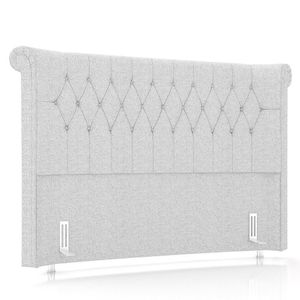 Cabeceira Cama Box Casal 140cm Dust P02 Linho Cinza Claro - Mpozenato