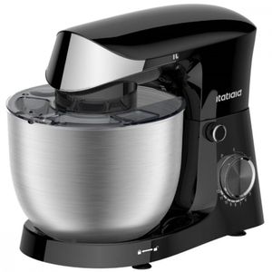 Batedeira Itatiaia Midi Tigela Inox 12 Velocidades Inox/Preto 4,5L 110V