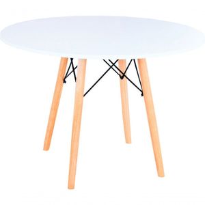 Mesa Eames Eiffel Redonda 110 Cm - Branco