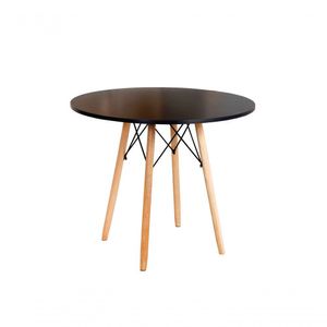 Mesa Eames Eiffel Redonda 90 Cm - Preto
