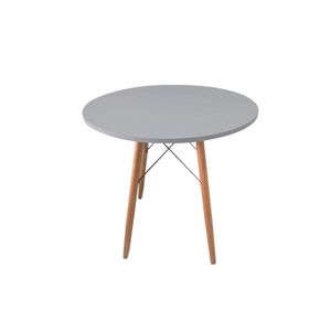 Mesa Eames Eiffel Redonda 80 Cm - Cinza