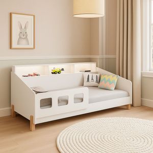 Cama Infantil Mavi Com Laterais De Segurança – Modelo Montessori