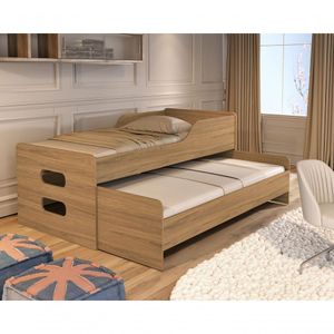 Bicama Solteiro Reforçada Com Cama Auxiliar 100% Mdf – Elis