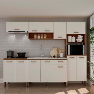 Cozinha Diamante Genialflex Essência Freijo White Laca