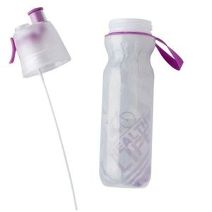 Garrafa Squeeze Borrificador De água Para Bike Corrida 550ml Roxo- Fórmula Bike
