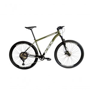 Bicicleta Aro 29 Ksx Sd7 12v Garfo Com Trava K7 11/50 Freios Hidráulicos Kit 1x12 - Preto/verde Militar Tam. 21