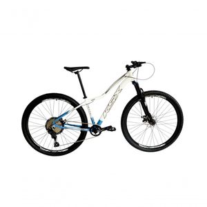Bicicleta Aro 29 Ksx Sd7 Feminina 12v Garfo Com Trava K7 11/50 Freios Hidráulicos Kit 1x12 - Azul/branco Tam. 17