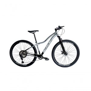 Bicicleta Aro 29 Ksx Sd7 Feminina 12v Garfo Com Trava K7 11/50 Freios Hidráulicos Kit 1x12 - Preto/prata Tam. 15