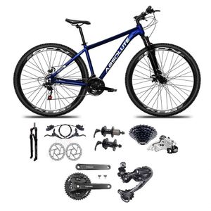 Bicicleta Aro 29 Absolute Nero 5 Câmbios Shimano Deore E Altus 27v Freio Hidraulico Garfo C/trava -azul Tam.15