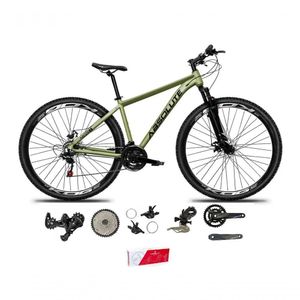 Bicicleta Aro 29 Absolute Nero 5 Alumínio 2x9 18v K7 Freios Hidráulicos Garfo Com Trava - Oliva Tam.15