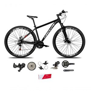 Bicicleta Aro 29 Absolute Nero 5 Alumínio 2x9 18v K7 Freios Hidráulicos Garfo Com Trava - Preto Tam.15