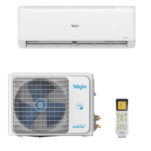 Ar Condicionado Split Elgin Hi Wall Eco Inverter II 12.000 Btu/h Quente E Frio Branco 45HJQI12C2WC/45HJQE12C2CC 220V