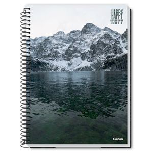 Caderno Espiral Universitário 16 Matérias 320 Folhas Happy Adventure Credeal Estampa 2