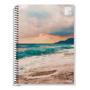 Caderno Espiral Universitário 10 Matérias 200 Folhas Happy Adventure Credeal Estampa 3