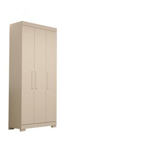 Guarda-roupa Infantil Canadá 3 Portas E 2 Gavetas 100% Mdf Linhamobília Bran/rosa/azul/lilas